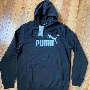 Puma Black Sweatshirt Hoodie Casual Athletic Wear